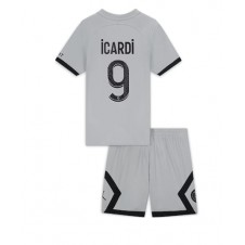 Paris Saint-Germain Mauro Icardi #9 Bortaställ Barn 2022-23 Korta ärmar (+ Korta byxor)